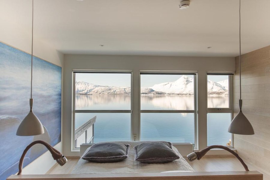 Doppelzimmer mit Fjordblick (Tag)